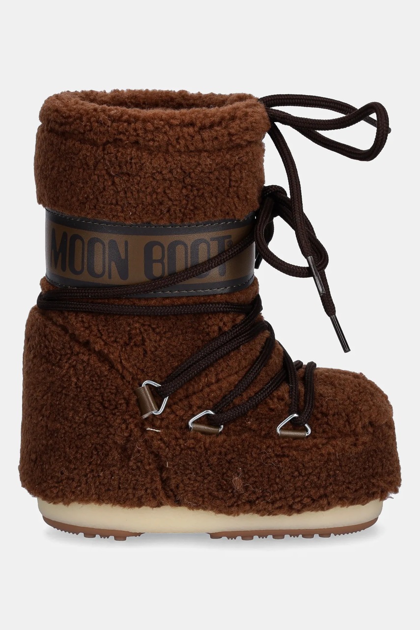 Детские сапоги Moon Boot MB ICON FLEECE цвет коричневый 80D1403080 Детские сапоги Moon Boot MB ICON FLEECE цвет коричневый 80D1403080