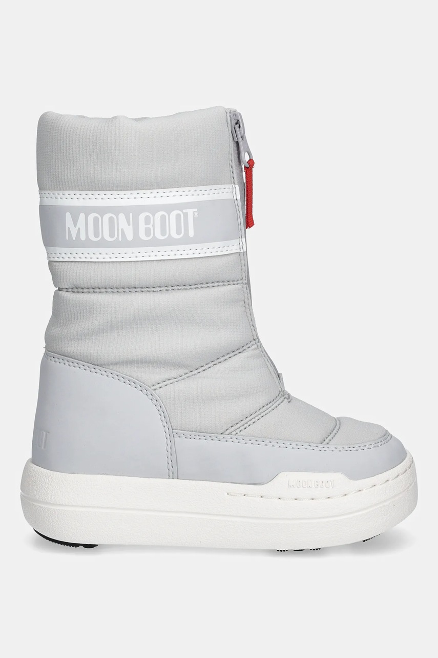 Детские сапоги Moon Boot MB JR PARK ZIP HIGH WP цвет серый 80D3440080