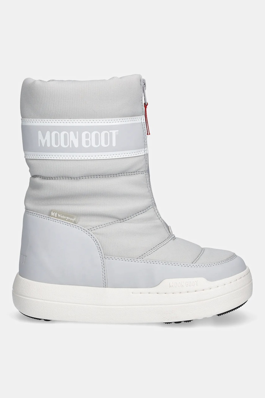 Детские зимние сапоги Moon Boot MB JR PARK ZIP HIGH WP цвет серый 80D3440080