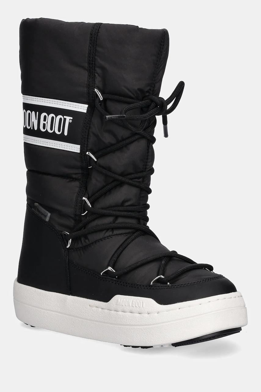 Levně Dětské zimní boty Moon Boot MB JR PARK TUBE LACE WP černá barva, 80D3440130