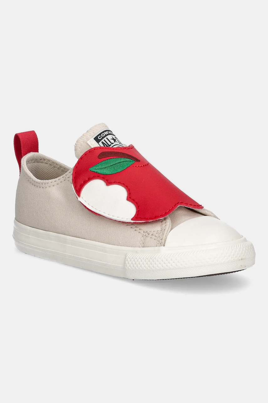 Converse teniși copii CHUCK TAYLOR ALL STAR ONE STRAP culoarea bej, A13186C