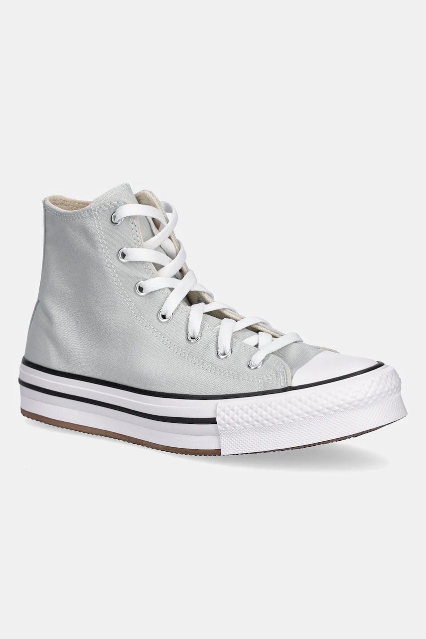 Converse teniși copii CHUCK TAYLOR ALL STAR EVA LIFT culoarea gri, A13122C