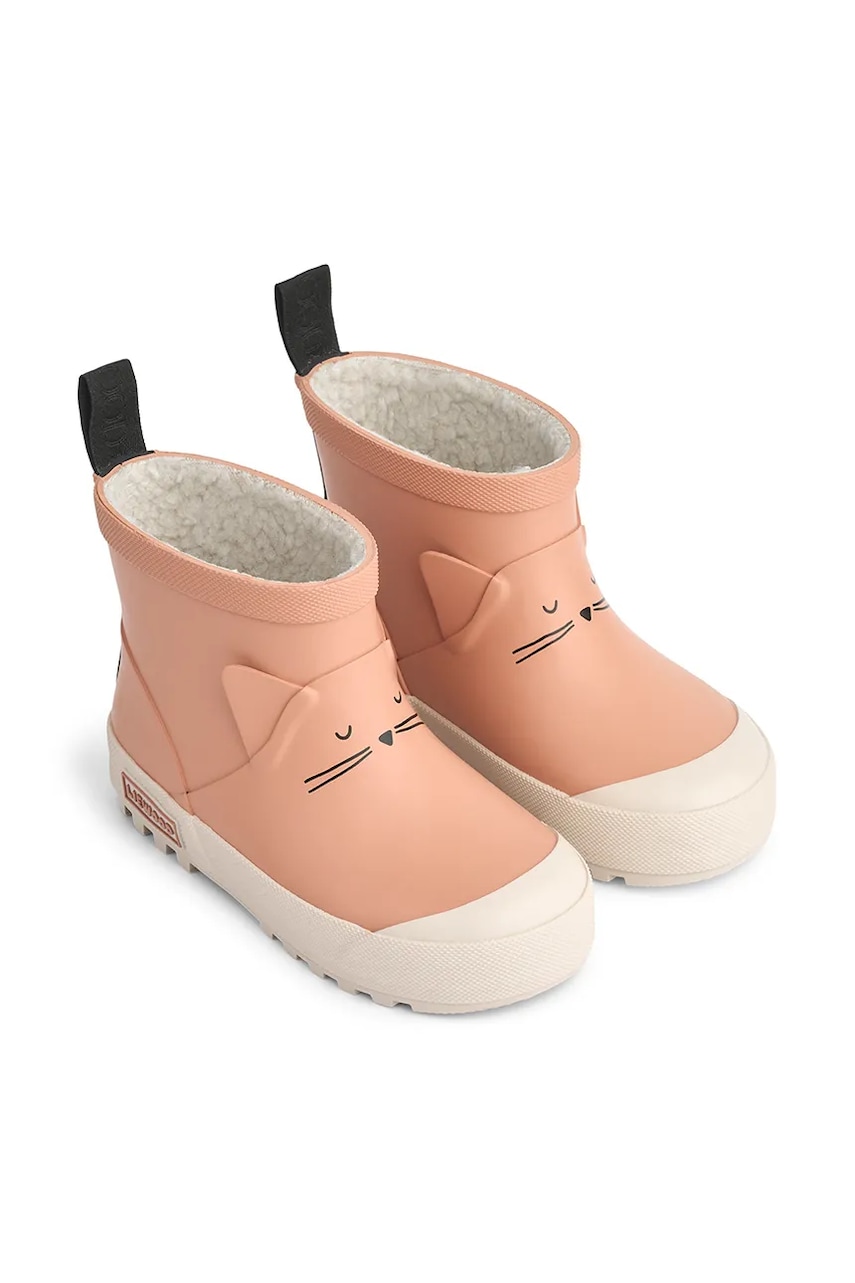 Liewood cizme copii Jesse Cat Thermo Rainboot culoarea portocaliu, LW20370