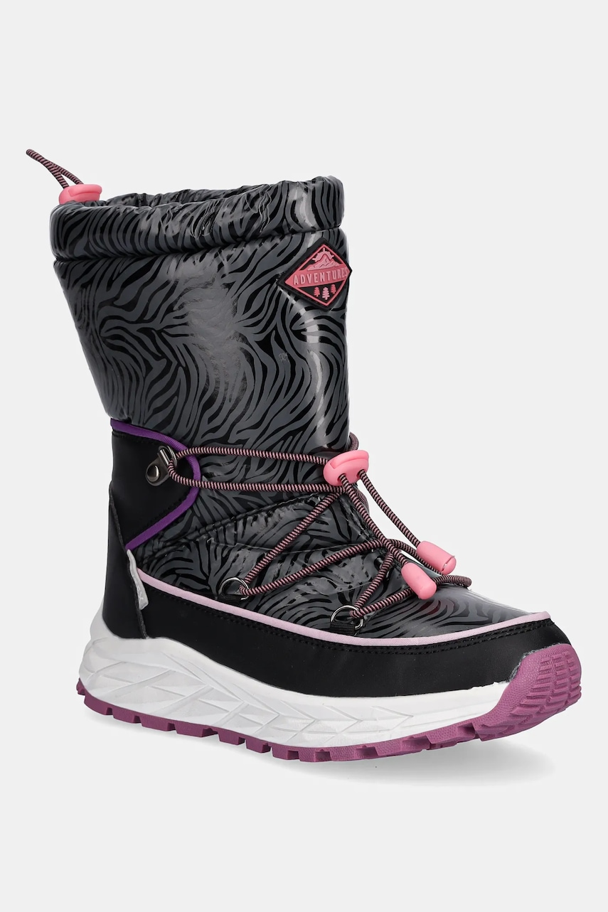 Garvalin cizme de iarnă copii culoarea negru, 251846