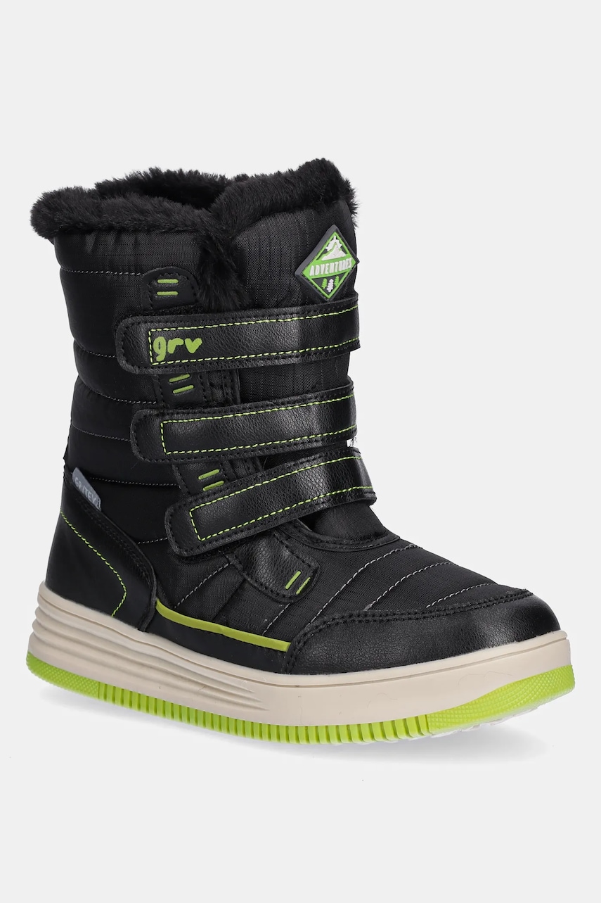 Garvalin cizme de iarnă copii culoarea negru, 251847