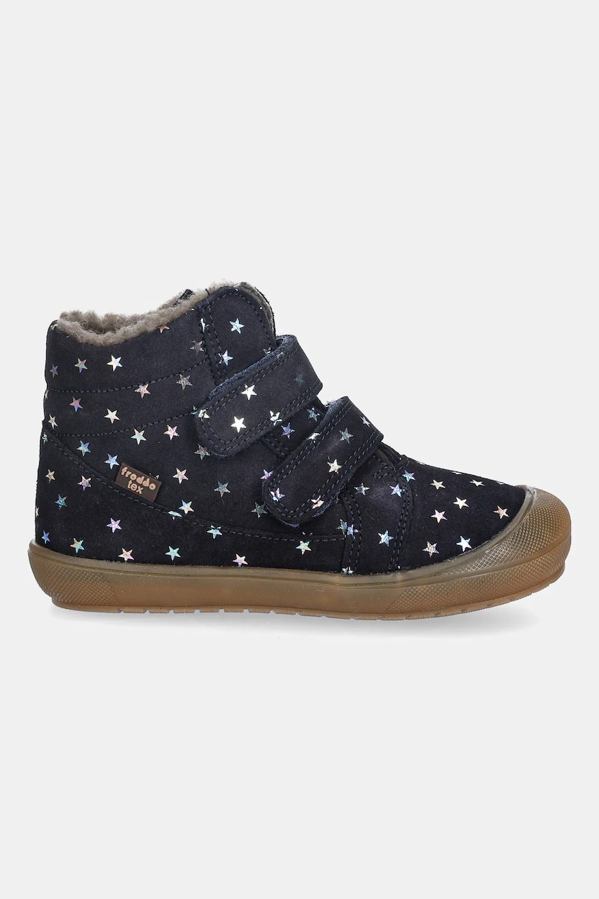 Детские замшевые зимние ботинки Froddo OLLIE WOOL TEX цвет синий G2110138