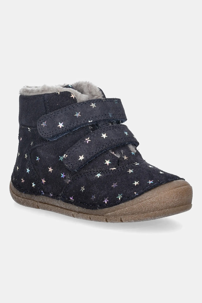 Froddo cizme de zăpadă din piele întoarsă PAIX UP WINTER culoarea bleumarin, G2110143