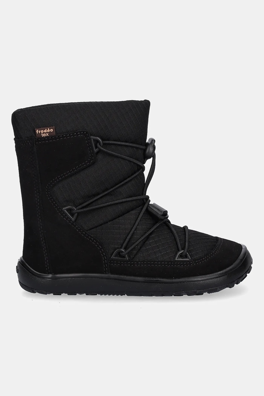 Детские зимние сапоги Froddo BAREFOOT TEX TRACK WOOL цвет чёрный G3160251 Детские зимние сапоги Froddo BAREFOOT TEX TRACK WOOL цвет чёрный G3160251