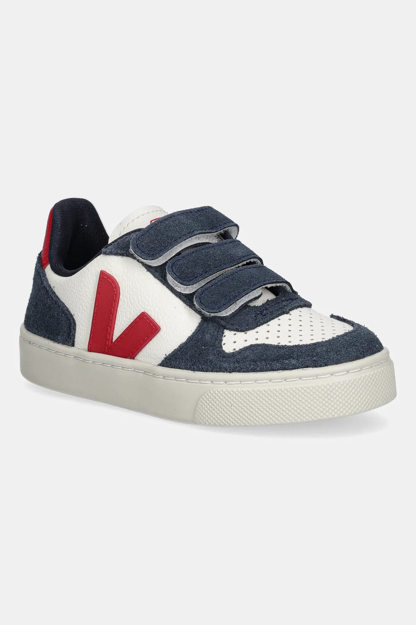 Veja teniși din piele pentru copii Small V-10 culoarea bleumarin, CV0520616
