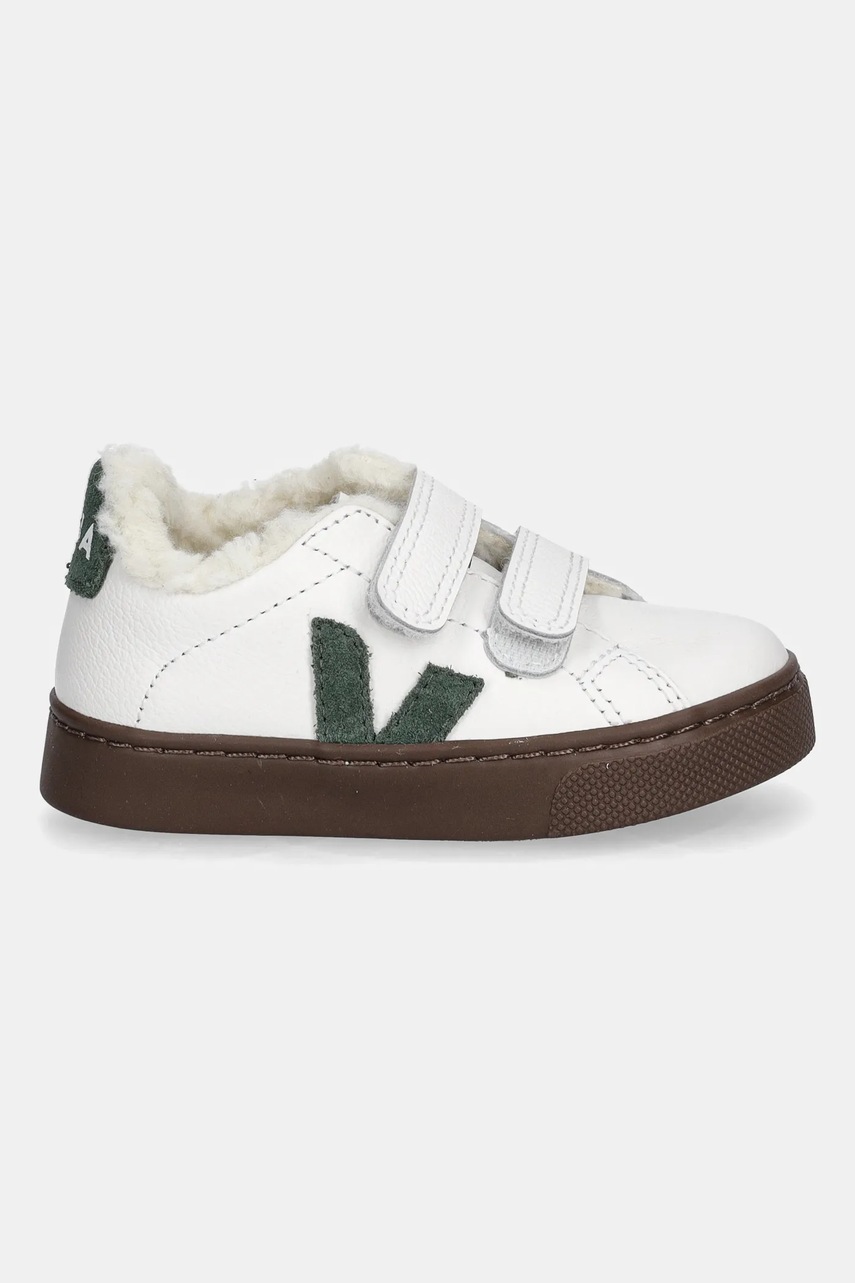 Детские кожаные кеды Veja Small Esplar Winter цвет белый SF0520982