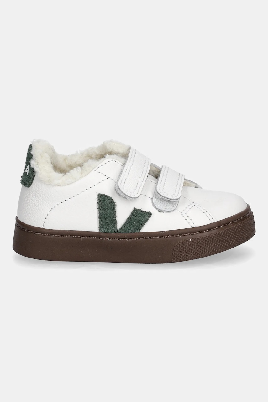 Детские кожаные кеды Veja Small Esplar Winter цвет белый SF0520982 Детские кожаные кеды Veja Small Esplar Winter цвет белый SF0520982
