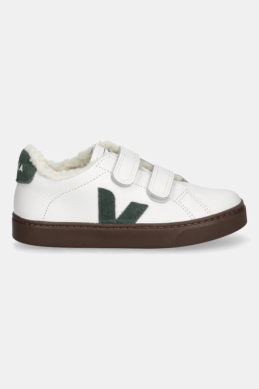 Детские кожаные кеды Veja Small Esplar Winter цвет белый SF0520982 Детские кожаные кеды Veja Small Esplar Winter цвет белый SF0520982