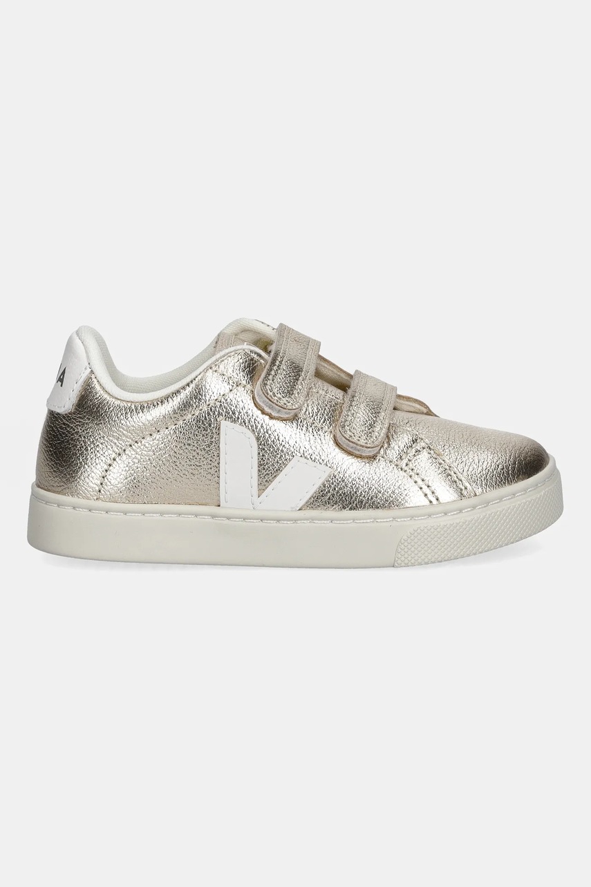 Детские кожаные кроссовки Veja Small Esplar цвет золотой SV0520640 Детские кожаные кроссовки Veja Small Esplar цвет золотой SV0520640