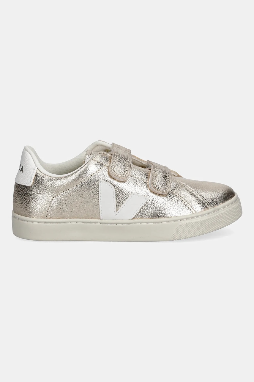 Детские кожаные кеды Veja Small Esplar цвет золотой SV0520640 Детские кожаные кеды Veja Small Esplar цвет золотой SV0520640