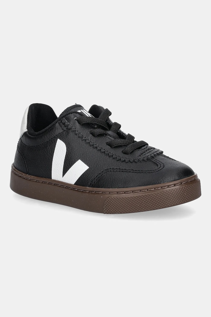 Levně Dětské kožené tenisky Veja Small Volley černá barva, SY2021015