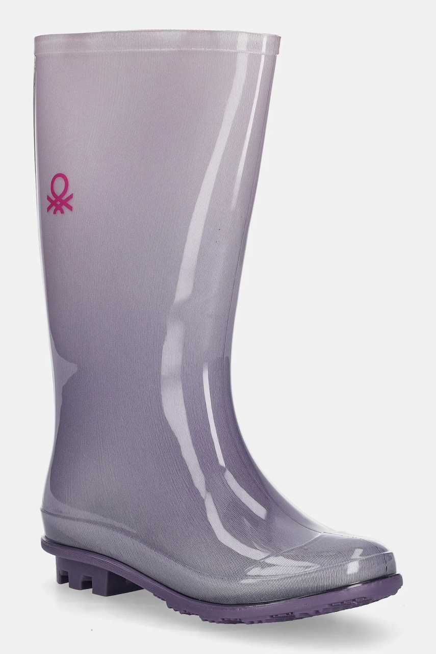 United Colors of Benetton cizme copii culoarea violet, 8T5JCD01V