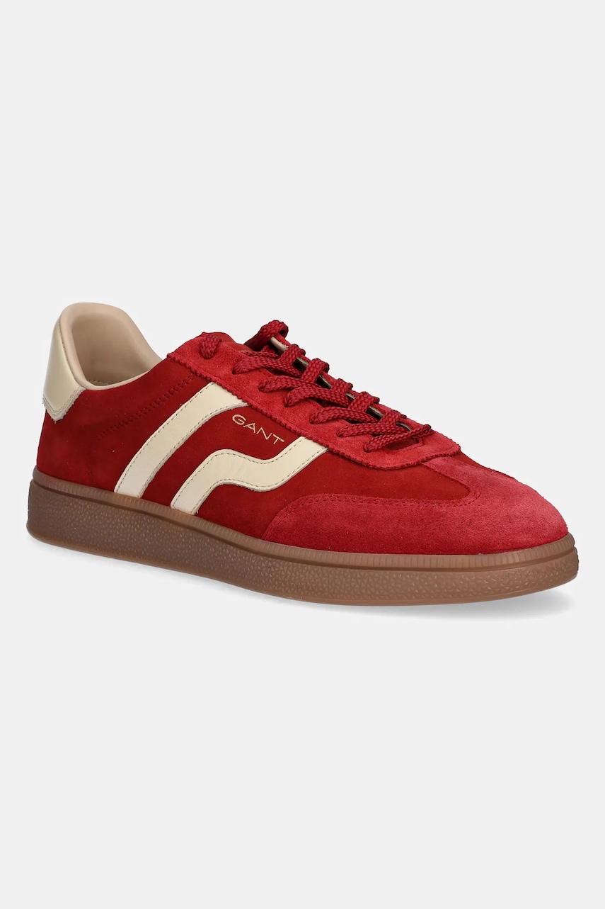 Gant sneakers din piele întoarsă Cuzmo culoarea rosu, 31633011