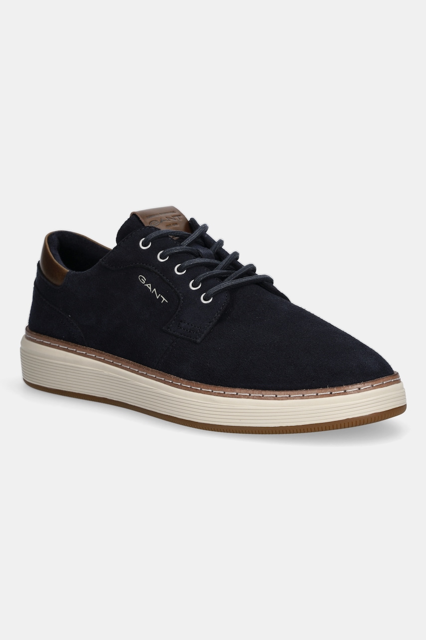 Gant sneakers din piele intoarsă Wenprep culoarea albastru marin, 31633032