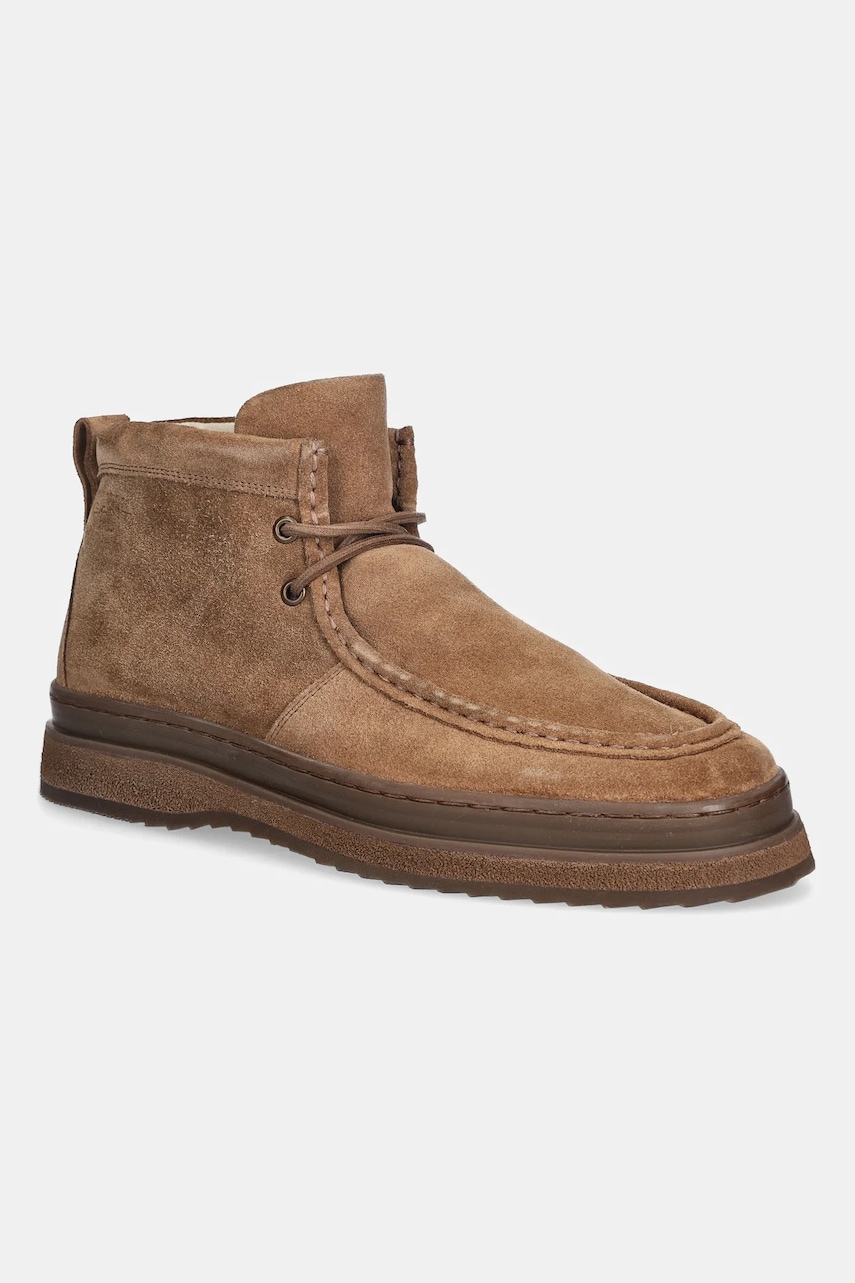 Gant botine de piele întoarsă Blistown culoarea bej, 31643078