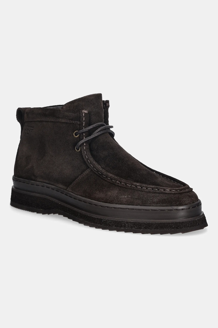 Gant botine de piele întoarsă Blistown culoarea maro, 31643078