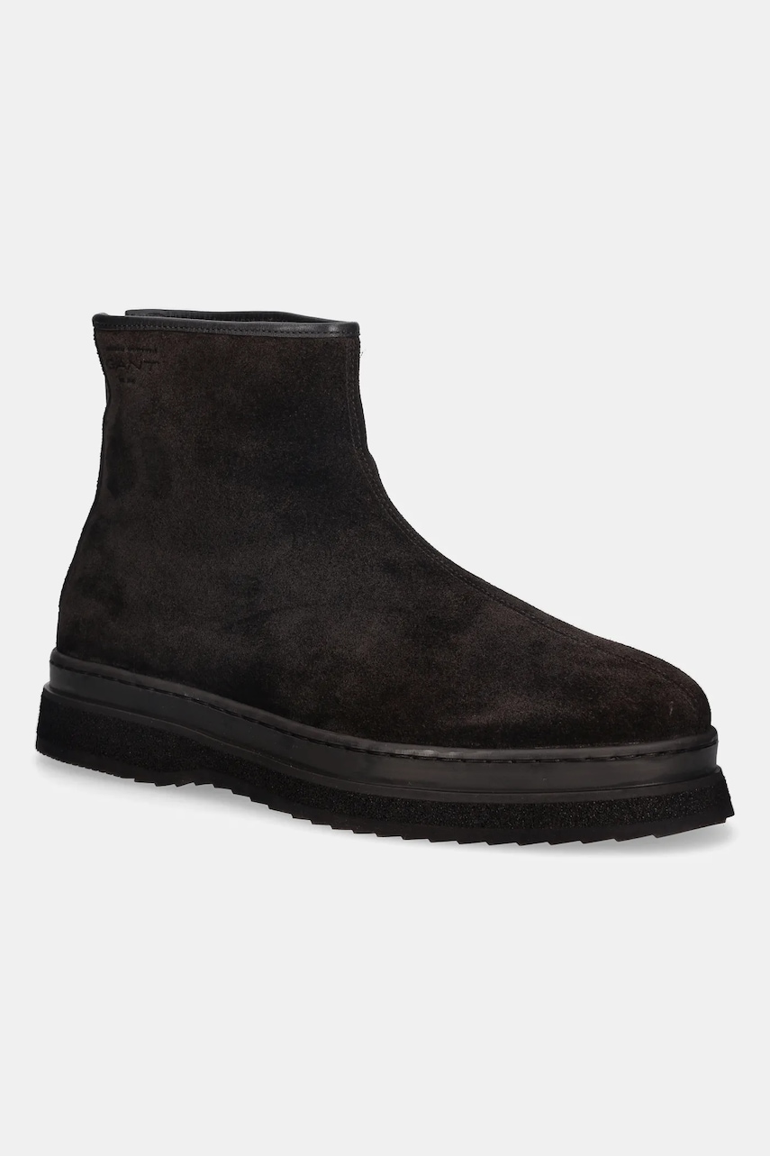 Gant cizme din piele întoarsă Blistown culoarea maro, 31643139