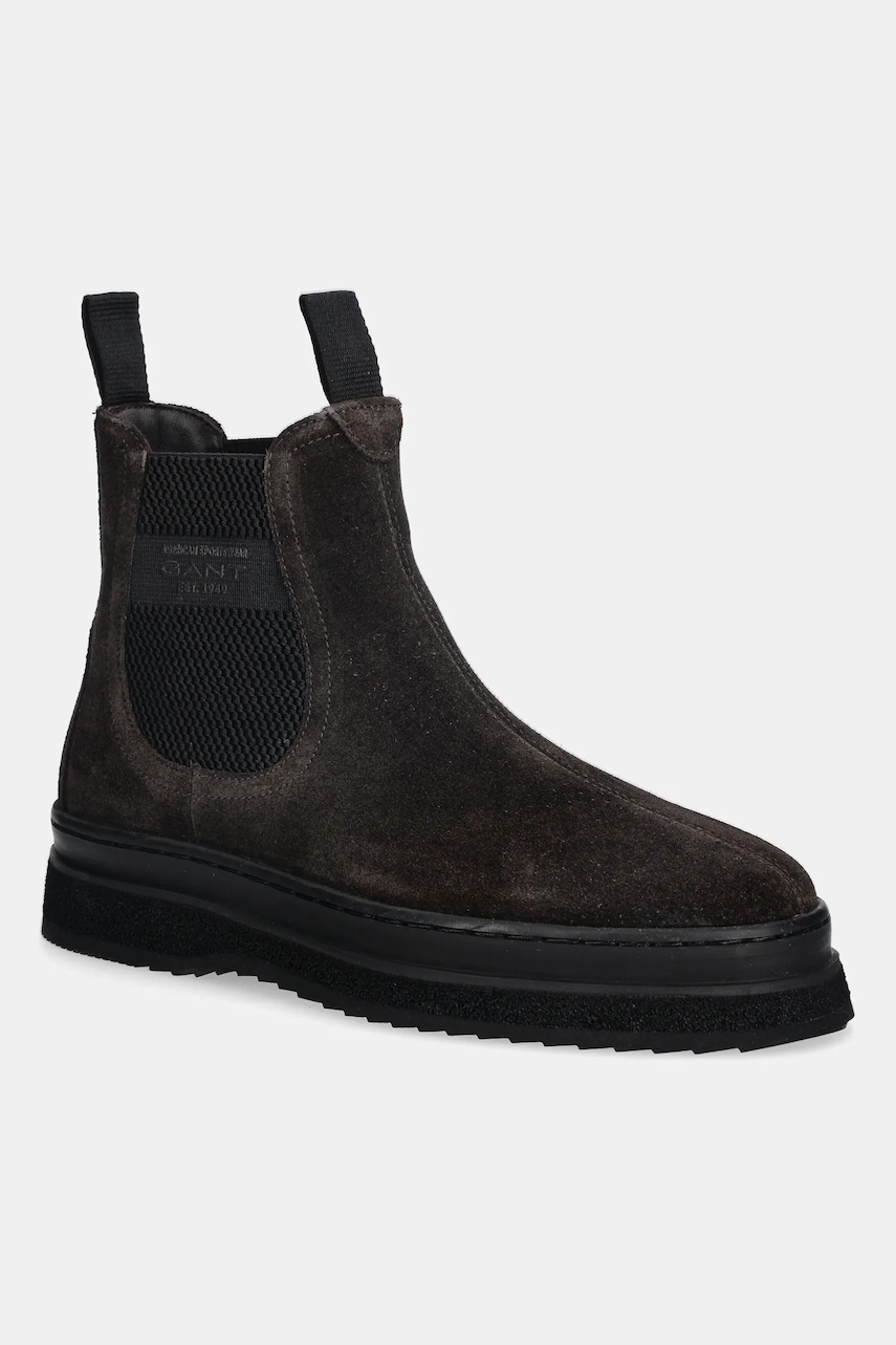 Gant botine din piele întoarsă Blistown culoarea maro, 31653138