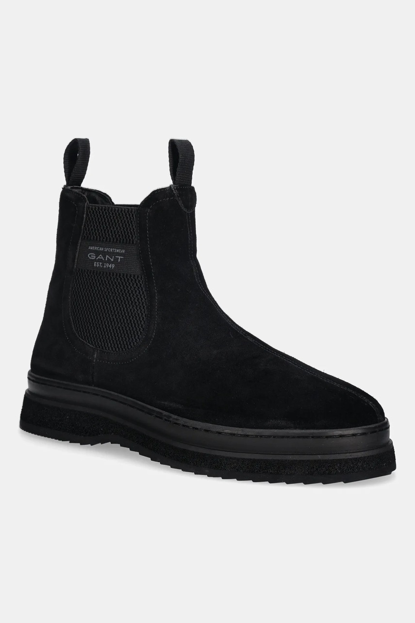 Gant botine din piele întoarsă Blistown culoarea negru, 31653138
