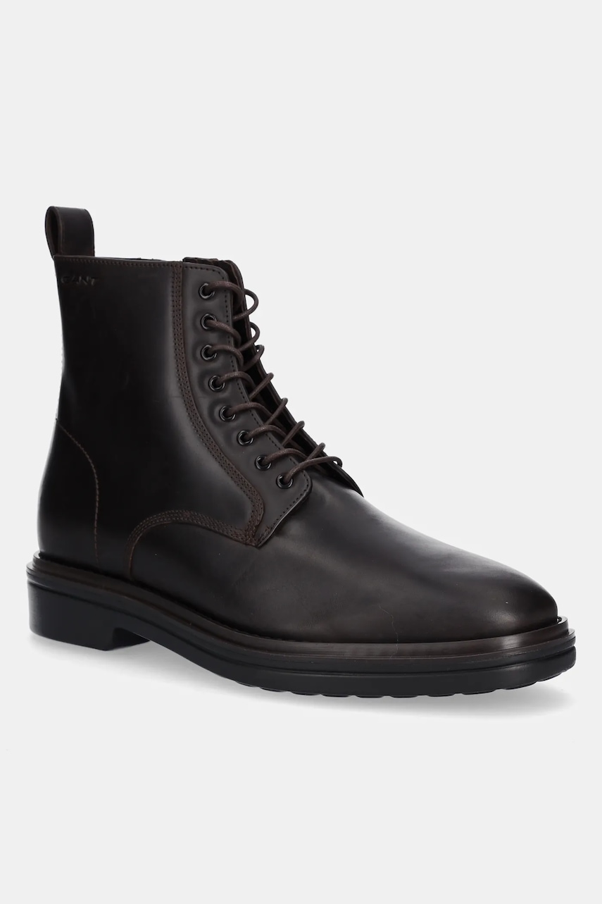 Gant bocanci de piele Boggar culoarea maro, 31641134