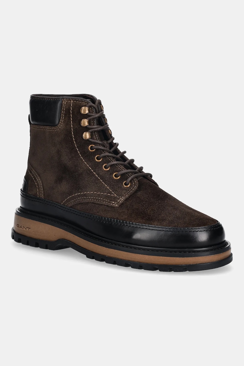 Gant bocanci de piele Clafton culoarea maro, 31643132