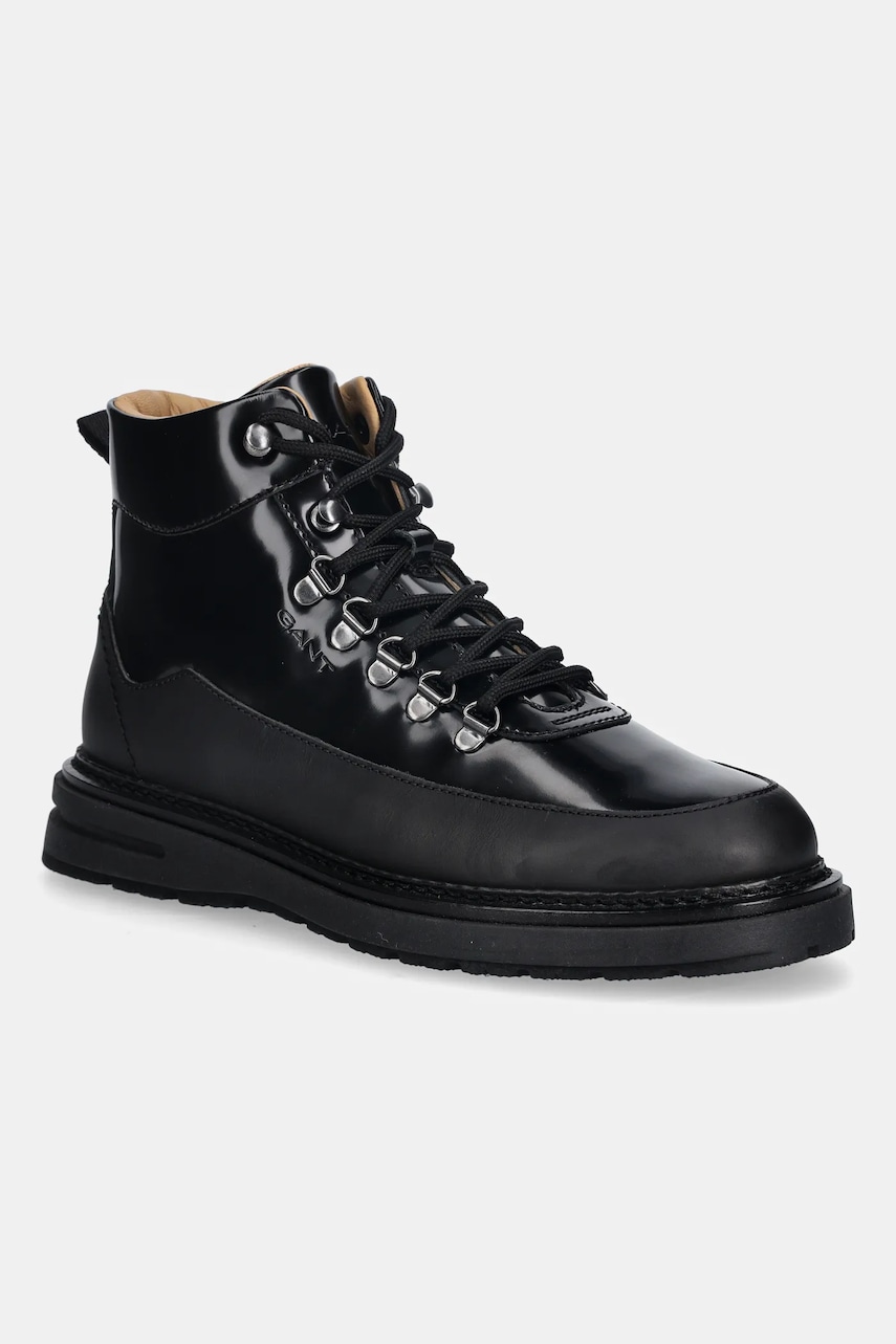 Gant ghete de piele Hillprep culoarea negru, 31641120