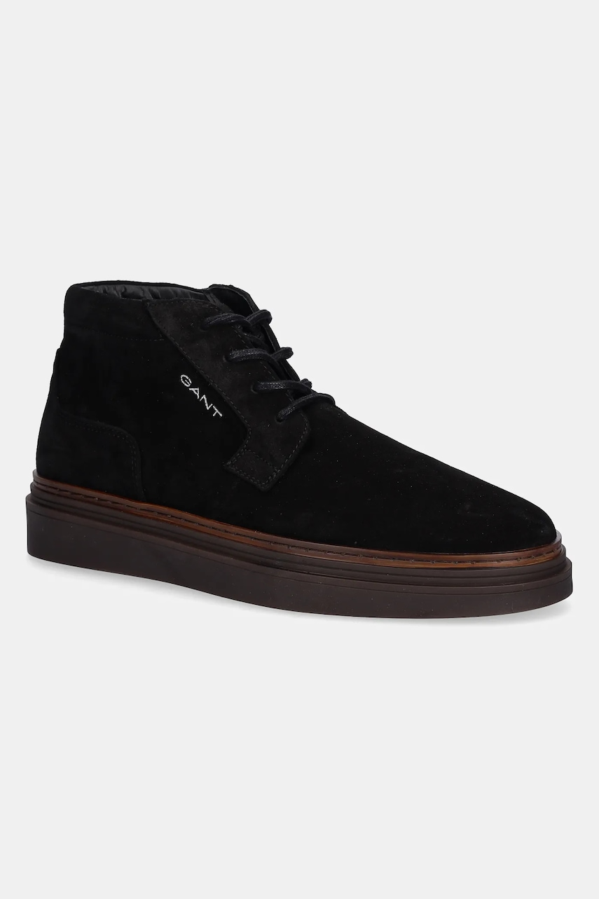 Gant botine de piele întoarsă Kinzoon culoarea negru, 31643638