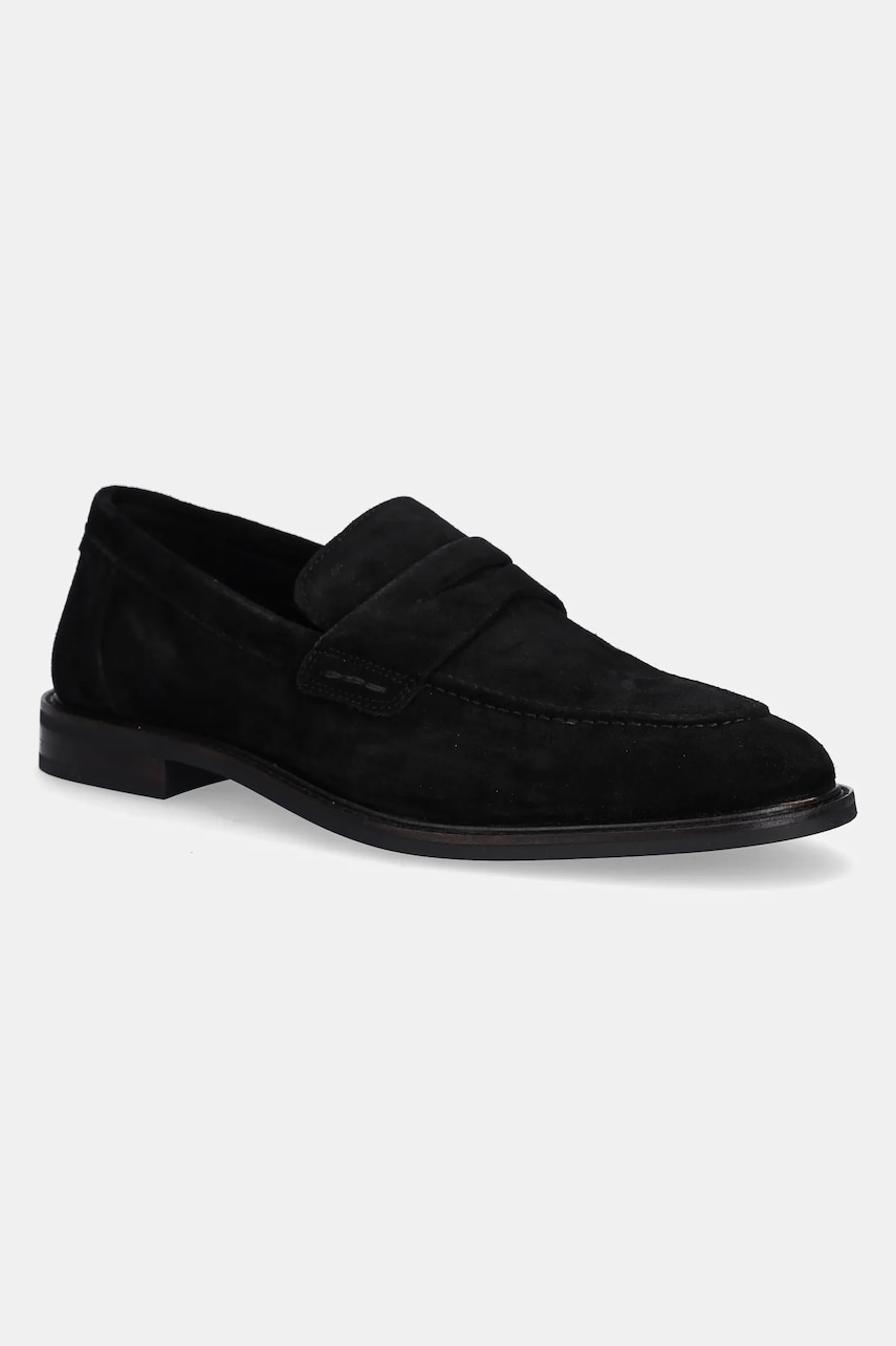 Gant mocasini din piele întoarsă Lozham culoarea negru, 31673115