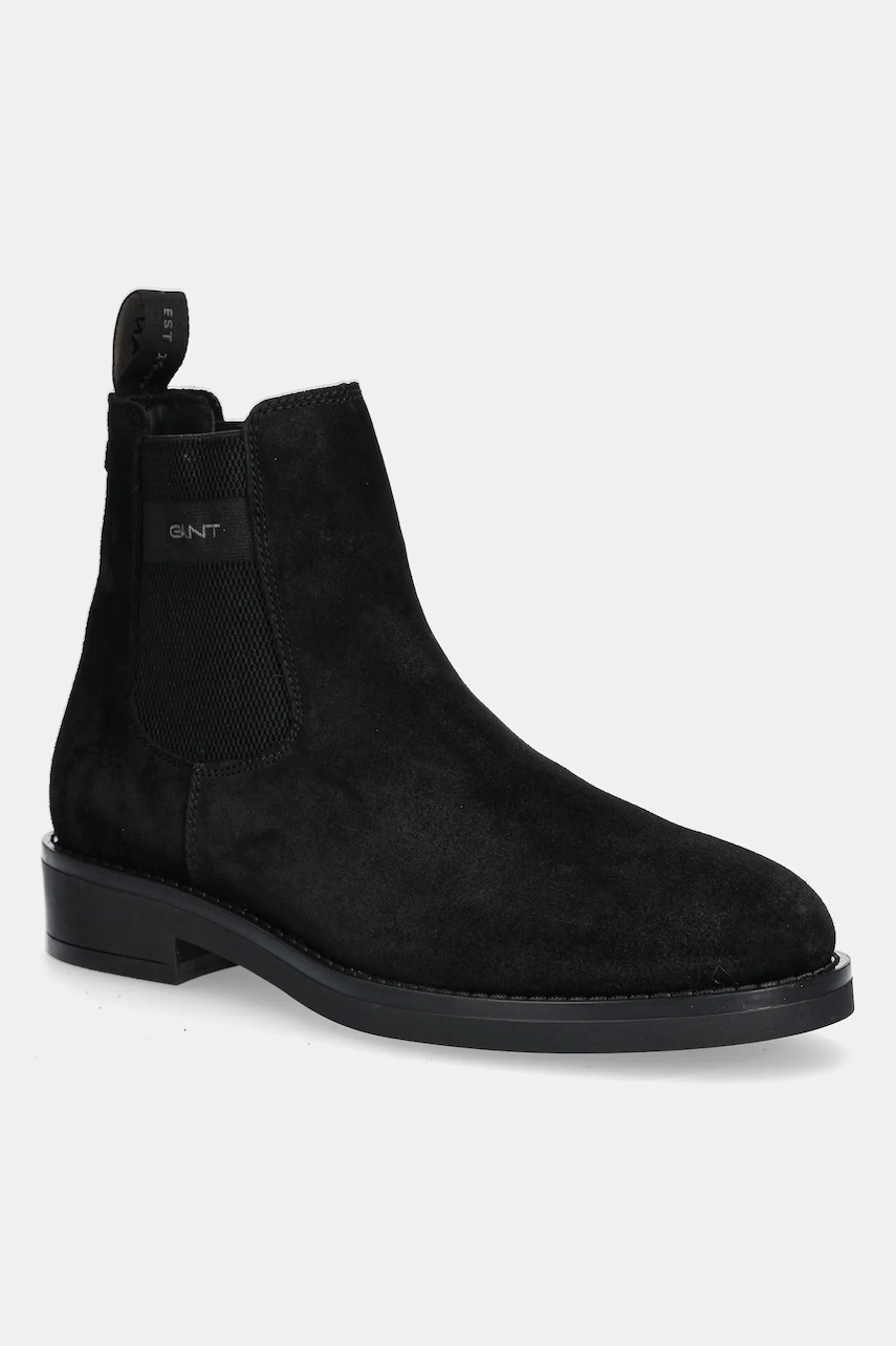 Gant botine din piele întoarsă Prepdale culoarea negru, 31653106