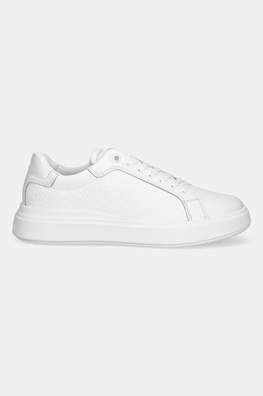 Кроссовки Calvin Klein CHUNKY LOW TOP LACE UP MONO цвет белый HM0HM01970 Кроссовки Calvin Klein CHUNKY LOW TOP LACE UP MONO цвет белый HM0HM01970