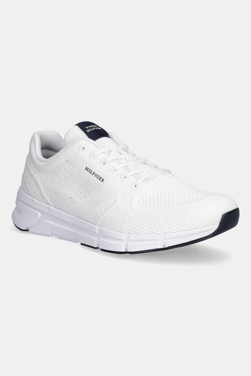 Levně Tenisky Tommy Hilfiger MODERN COMFORT RUN KNIT pánské, bílá barva, FM0FM05524