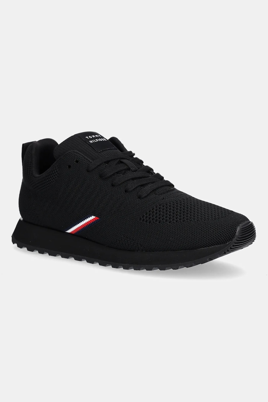 Levně Tenisky Tommy Hilfiger NEW RUNNER EVA CORPO KNIT černá barva, FM0FM05648