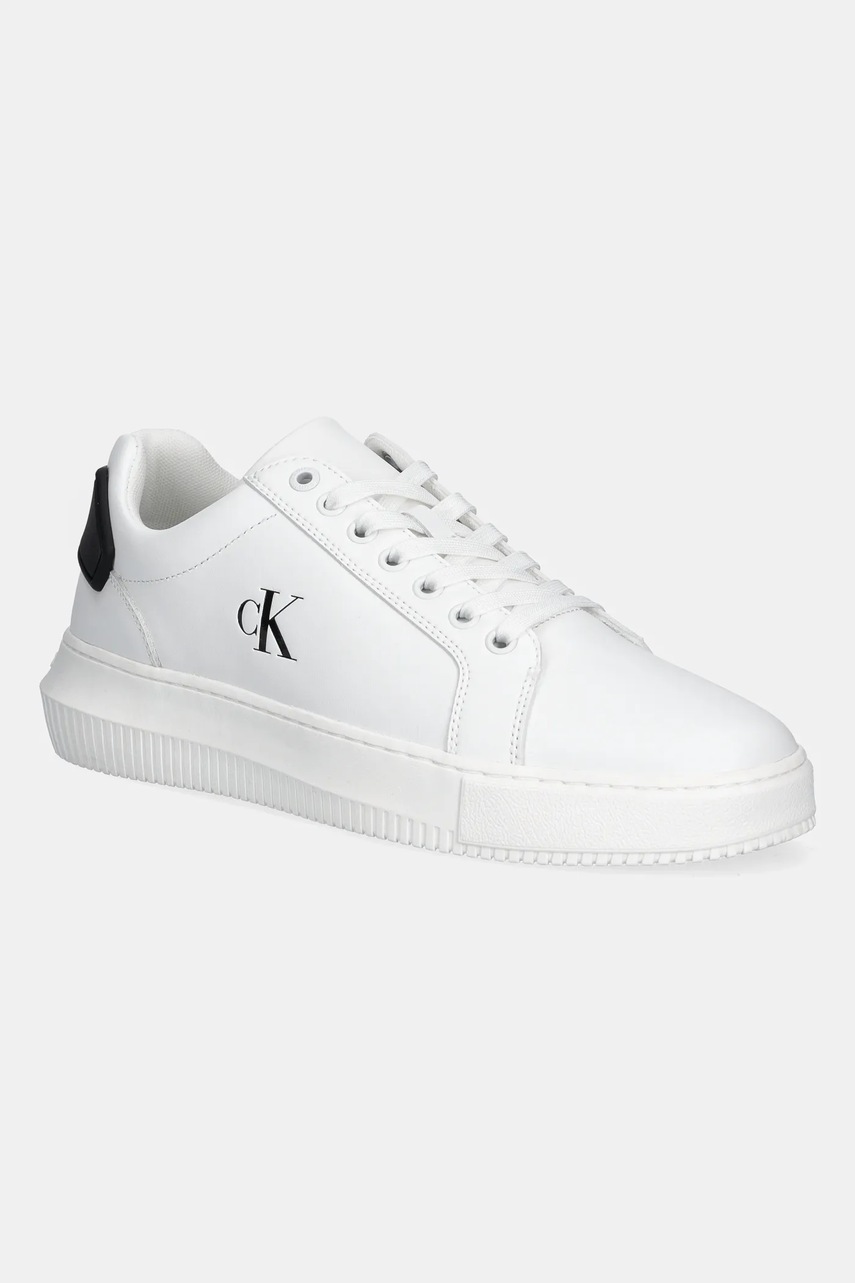 Levně Tenisky Calvin Klein Jeans CHUNKY CUPSOLE RU PATCH LTH pánské, bílá barva, YM0YM01296