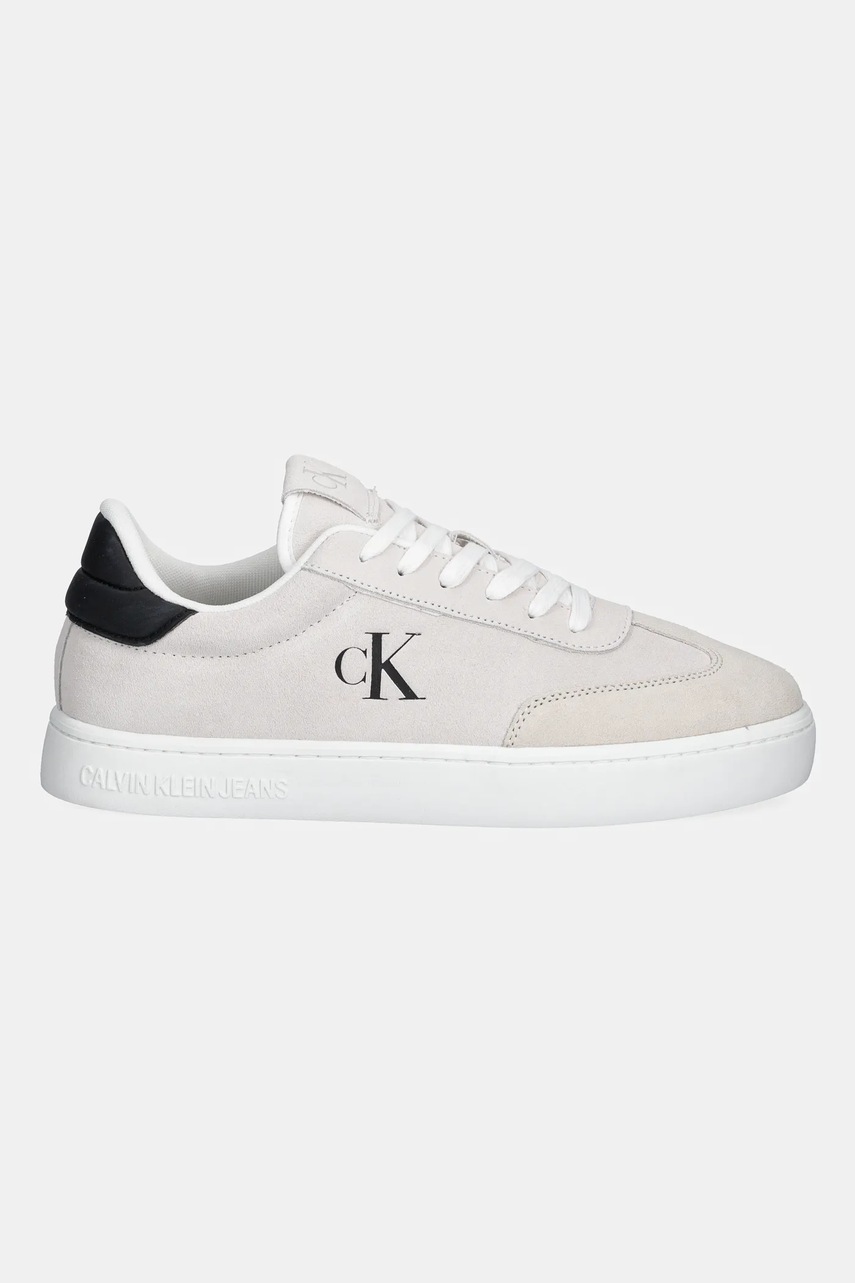 Замшевые кроссовки Calvin Klein Jeans CLASSIC CUPSOLE MG SU цвет бежевый YM0YM01300