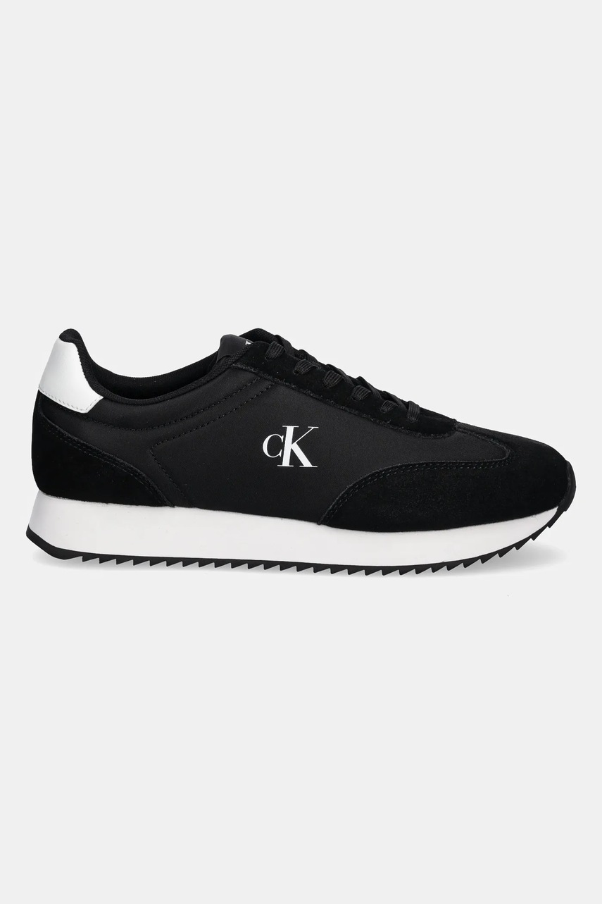 Кроссовки Calvin Klein Jeans RETRO RUNNER LACE UP NY-SU цвет чёрный YM0YM01325