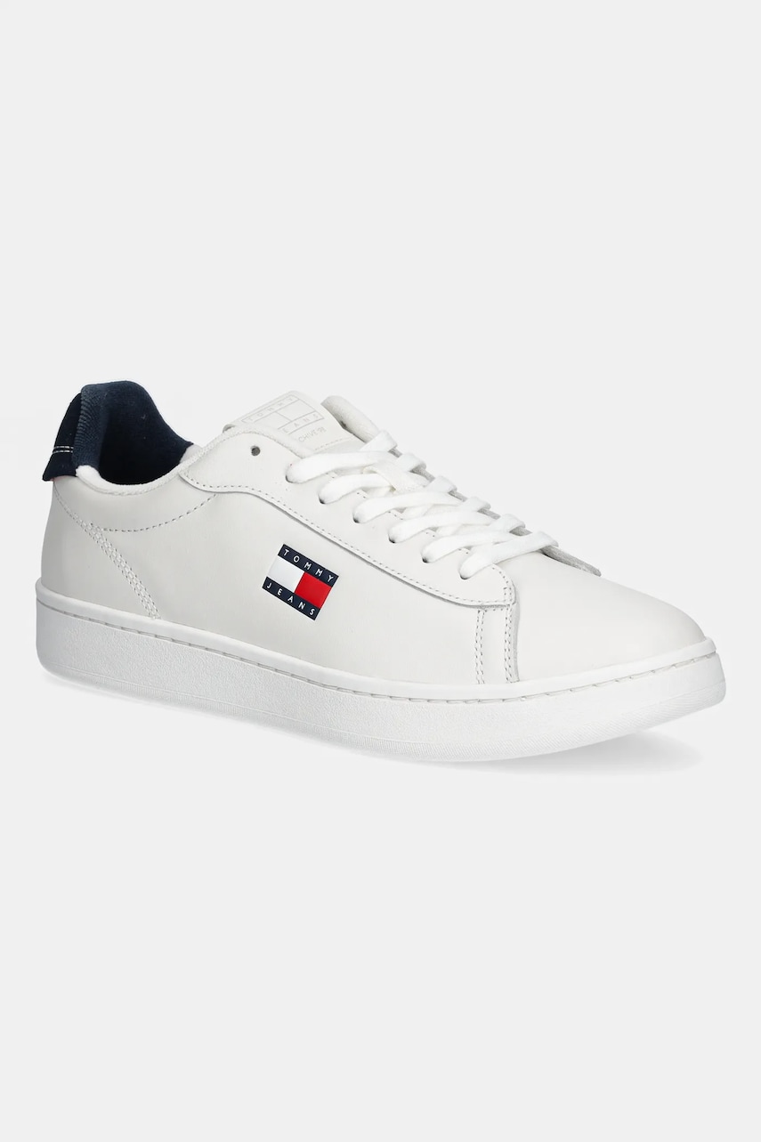 Tommy Jeans sneakers din piele ARCHIVE \'98 culoarea alb, EM0EM01596