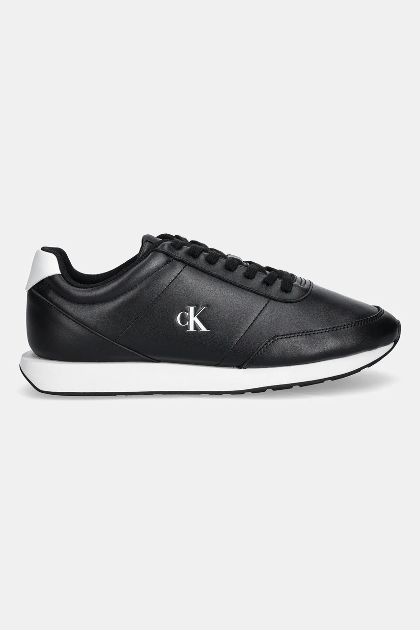 Кроссовки Calvin Klein RETRO RUNNER ESS LTH цвет чёрный YM0YM01355 Кроссовки Calvin Klein RETRO RUNNER ESS LTH цвет чёрный YM0YM01355