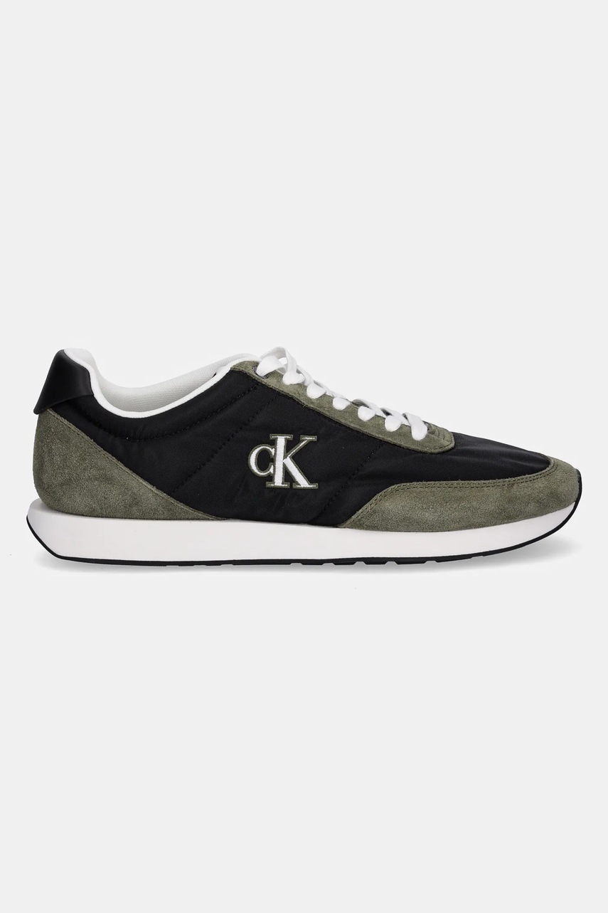 Кроссовки Calvin Klein RETRO RUNNER ESS MIX MAT цвет зелёный YM0YM01361 Кроссовки Calvin Klein RETRO RUNNER ESS MIX MAT цвет зелёный YM0YM01361