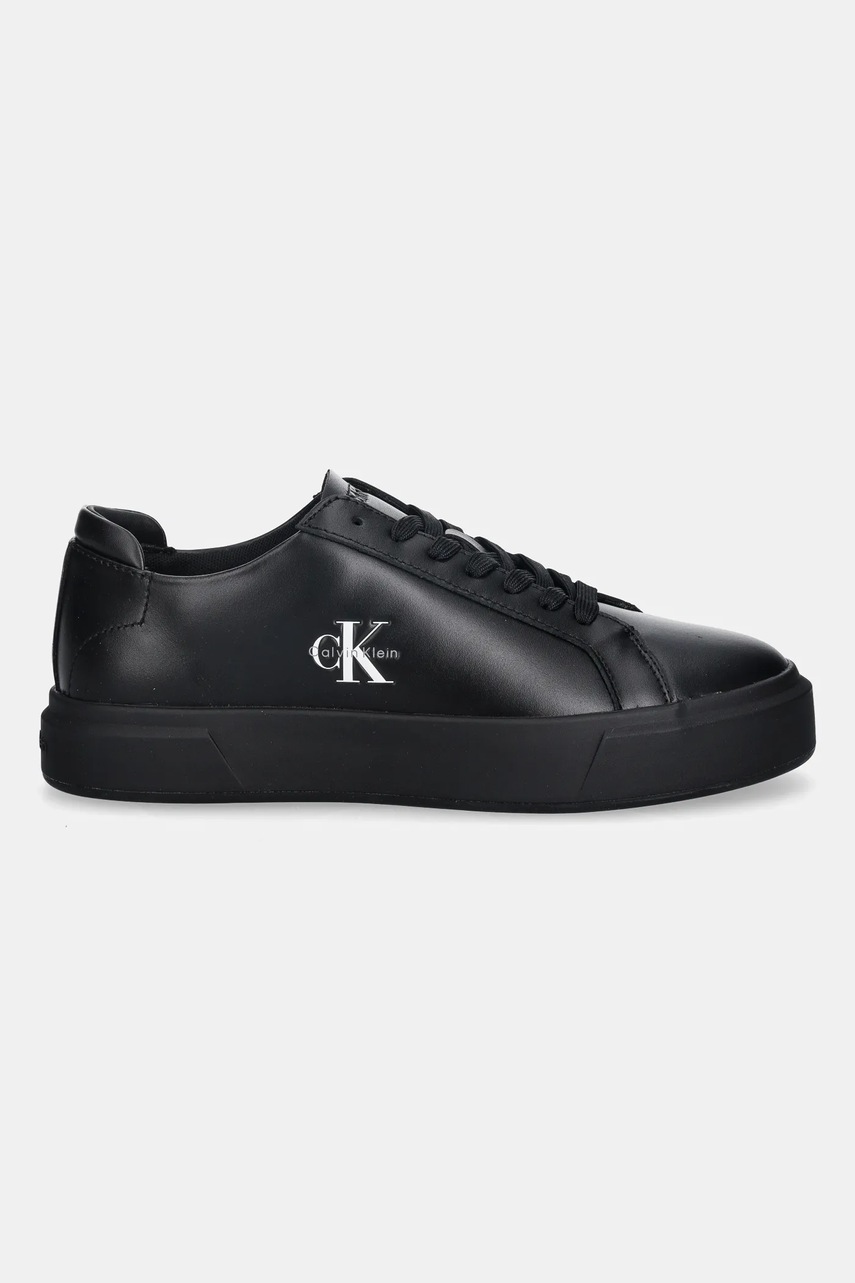 Кроссовки Calvin Klein BASKET CUPSOLE LACEUP LTH ML цвет чёрный YM0YM01460