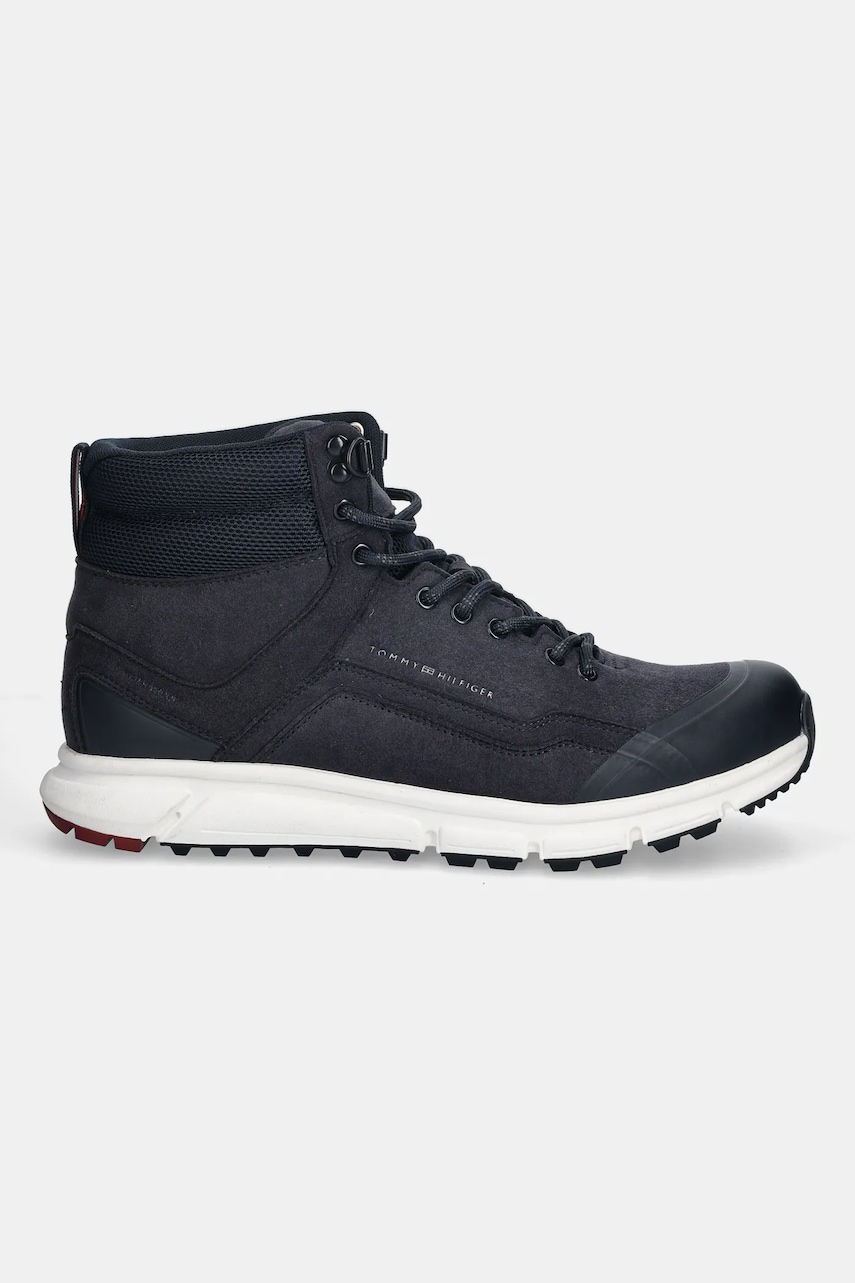Ботинки Tommy Hilfiger OUTDOOR RUNNER HI WPM цвет синий FM0FM05575 Ботинки Tommy Hilfiger OUTDOOR RUNNER HI WPM цвет синий FM0FM05575