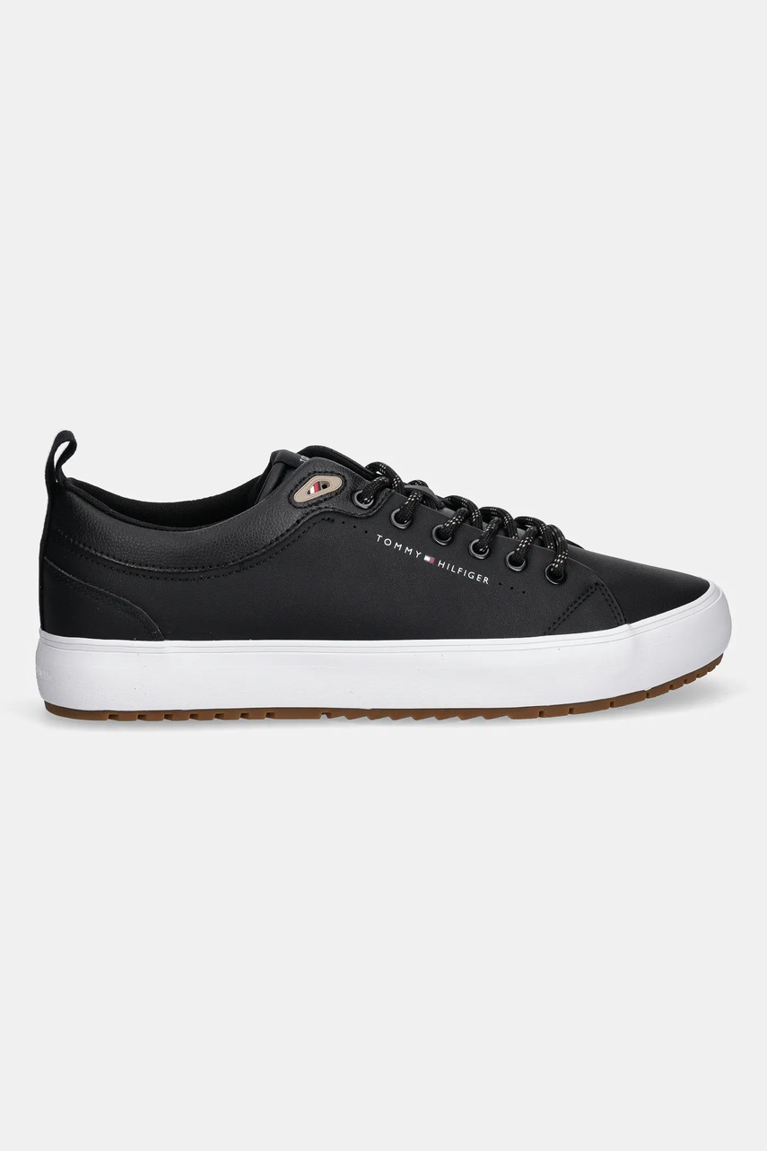 Кроссовки Tommy Hilfiger TH HI VULC CORE LOW CLEAT LTH цвет чёрный FM0FM05625
