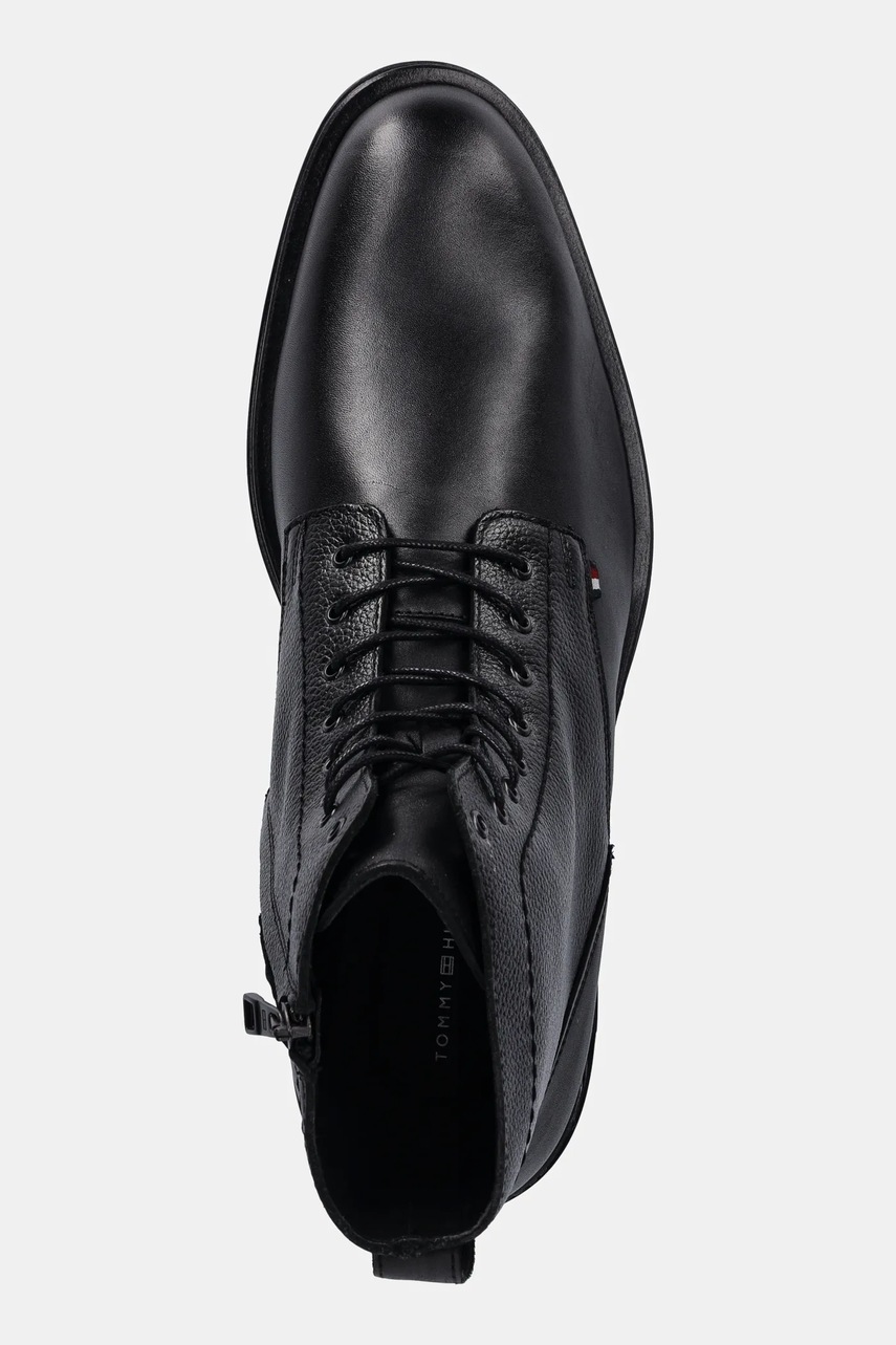 Kožené boty Tommy Hilfiger CORPORATE HILFIGER LTH ZIP BOOT (obrázek 4)