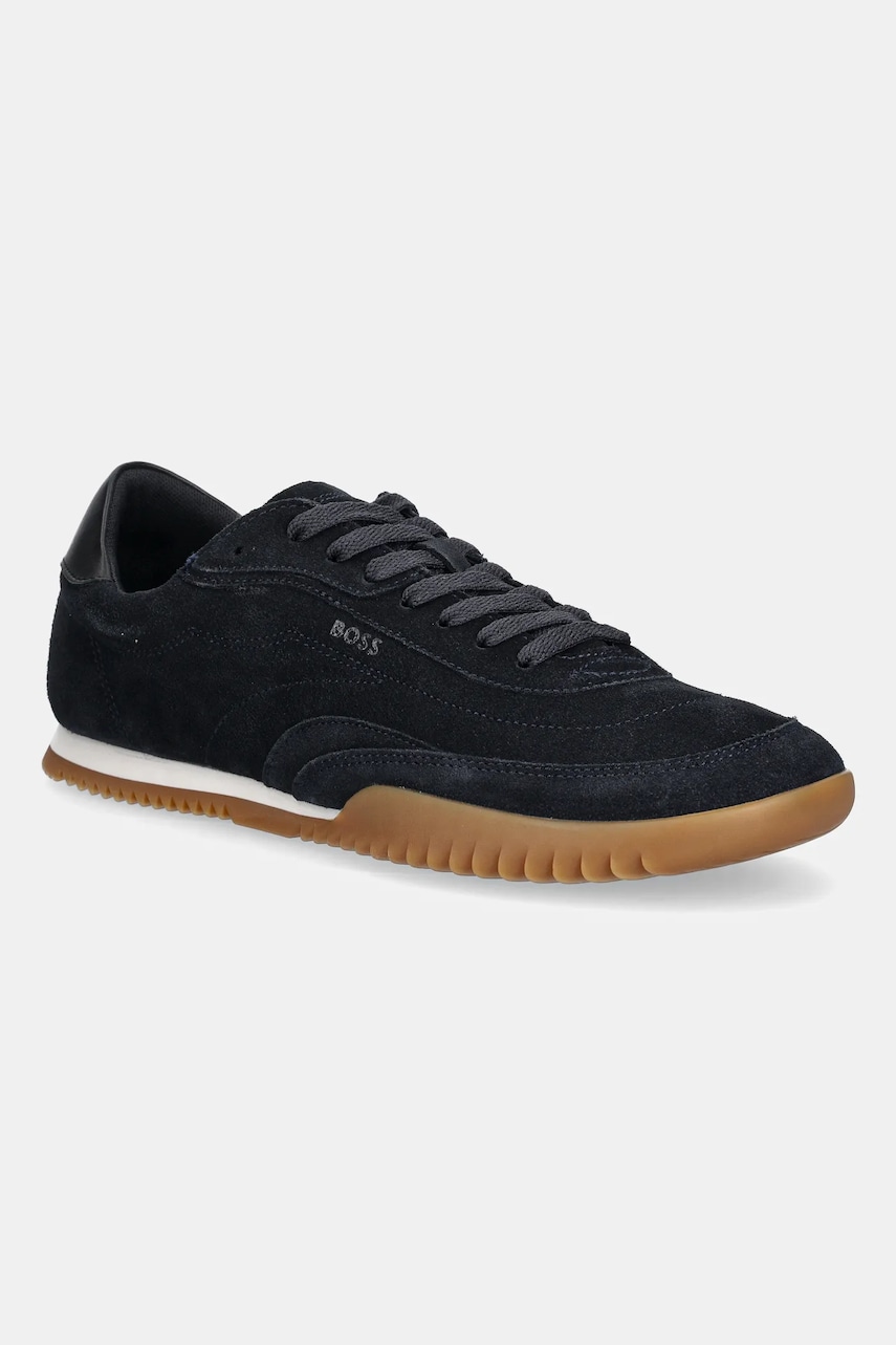 BOSS sneakers din piele intoarsă Careton culoarea bleumarin, 50548707