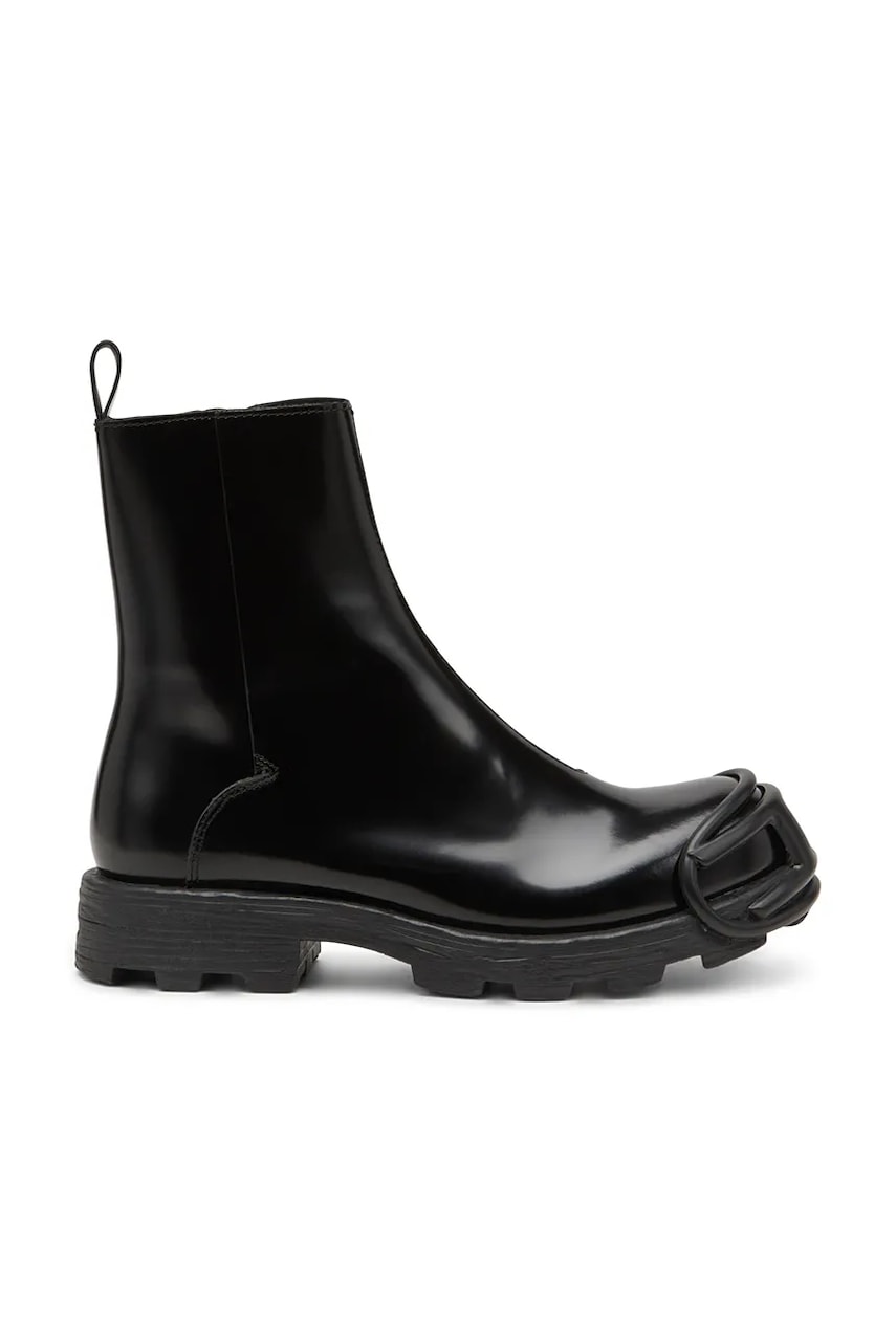 Diesel cizme de piele D-Hammer Bt Zip D culoarea negru, Y03254-P5268-H0015