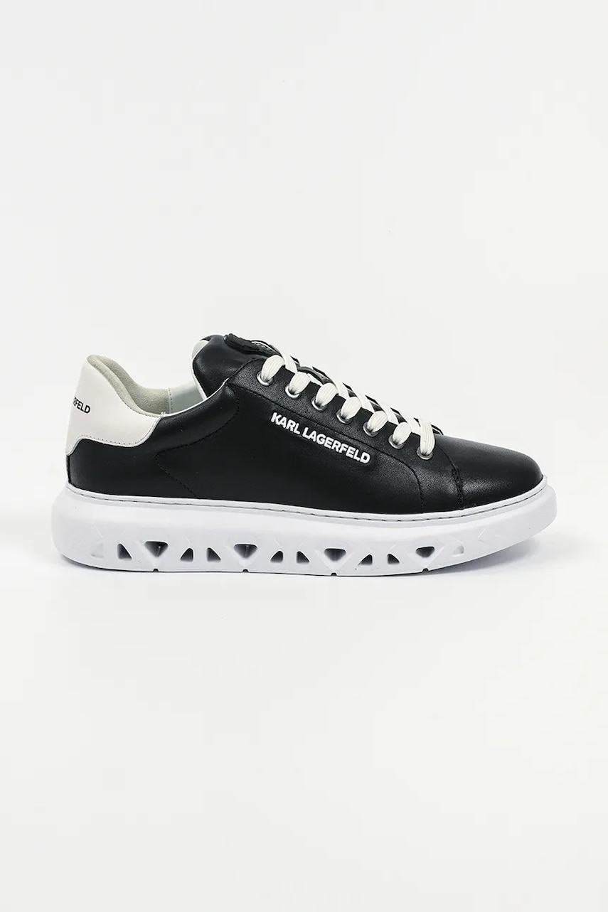 Karl Lagerfeld Adidasi din piele KAPRI KITE culoarea negru, KL54519A