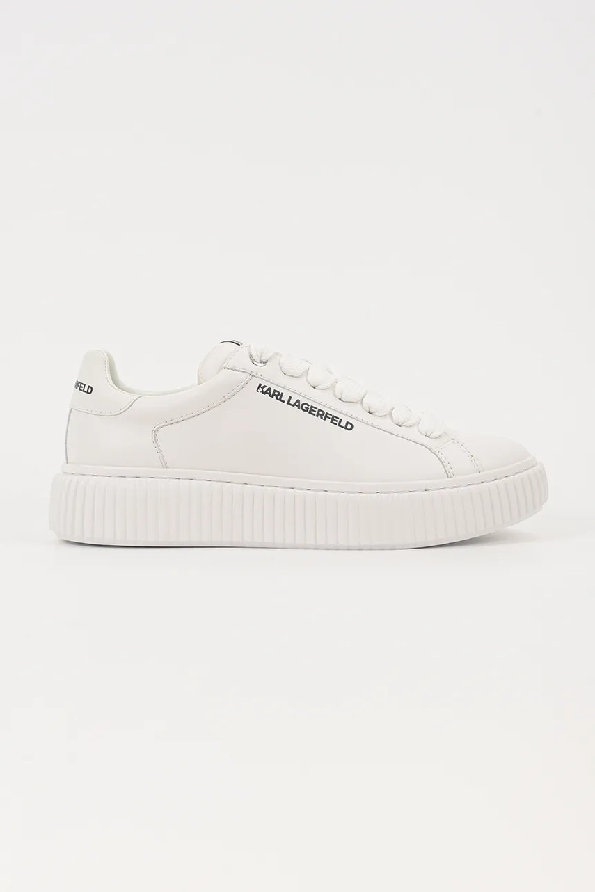 Karl Lagerfeld sneakers din piele KAPRIKA culoarea alb, KL24220